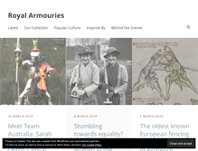 Tablet Screenshot of blog.royalarmouries.org